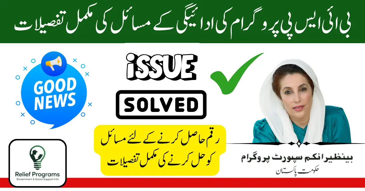 BISP 8171 Payment Issue Details