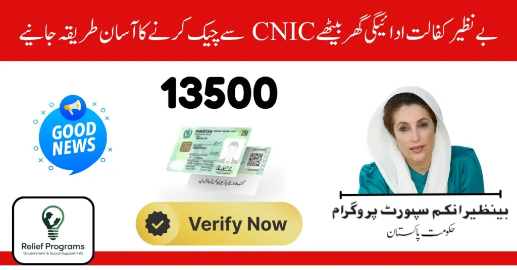 Benazir Kafalat CNIC Check