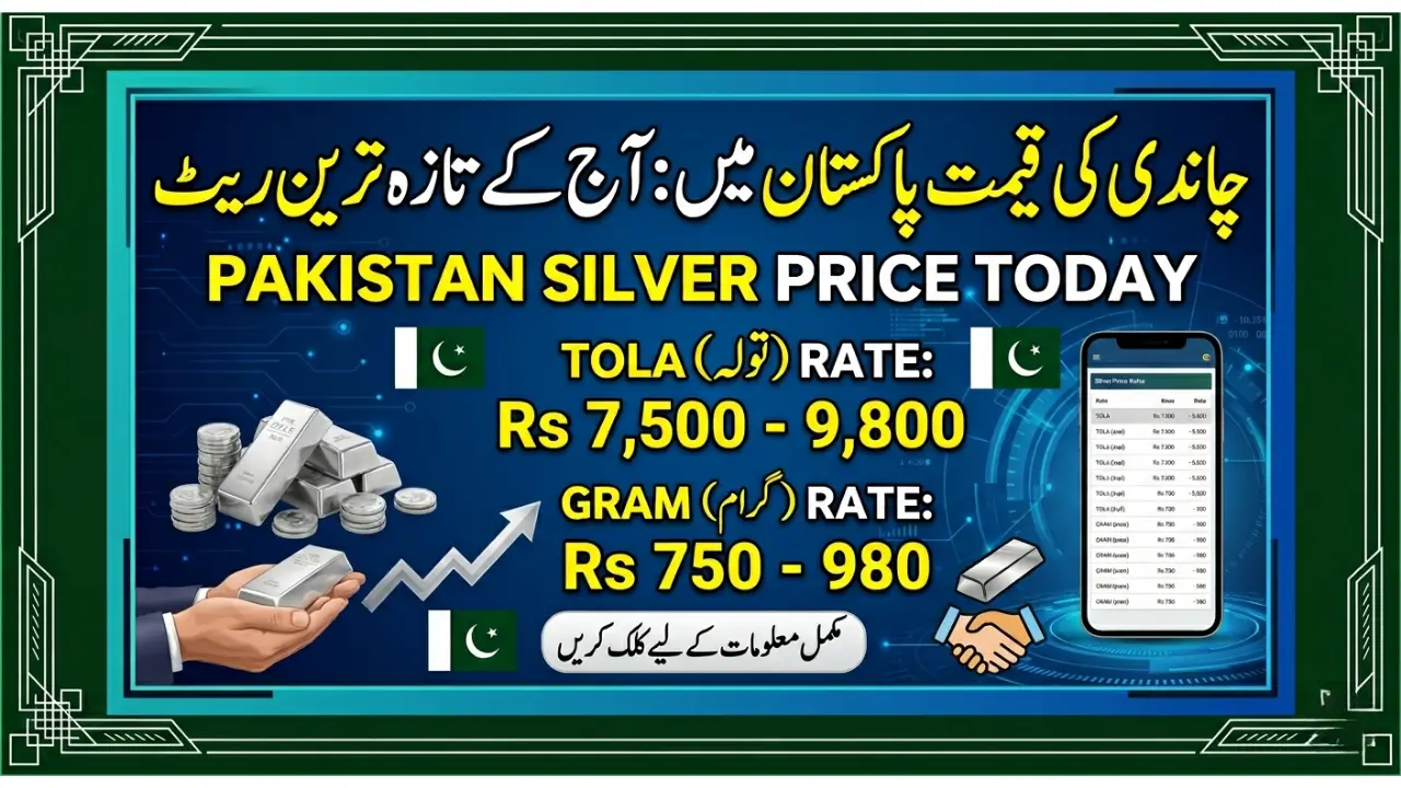 Pakistan Silver Price Today